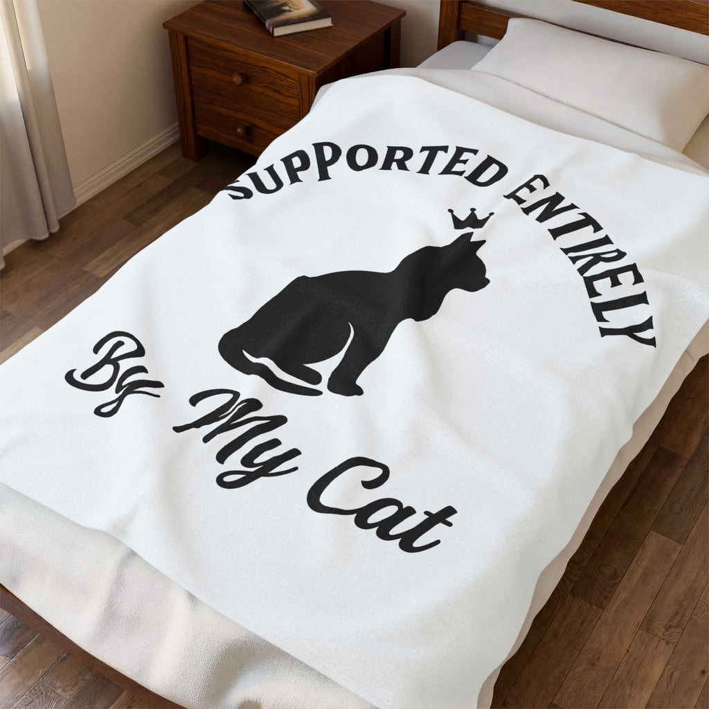 Cat Outline Blanket Cat Animal Gift Women Simple Blanket Kitten Blanket Cat Fan Feline Blanket Creature Graphic Retro Tiara Blanket