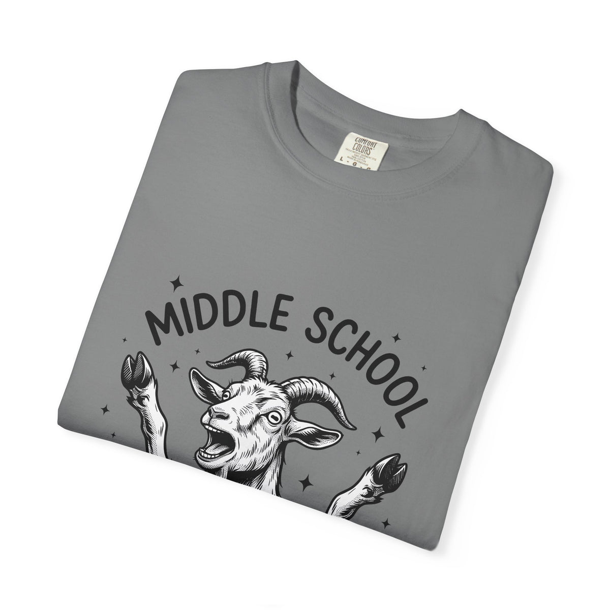 Goat Drawing T-Shirt Teachers Comedy Gift Women Cartoon T-Shirt Kid T-Shirt Educator Enthusiast Comic Graphic Classic Sparkle T-Shirt