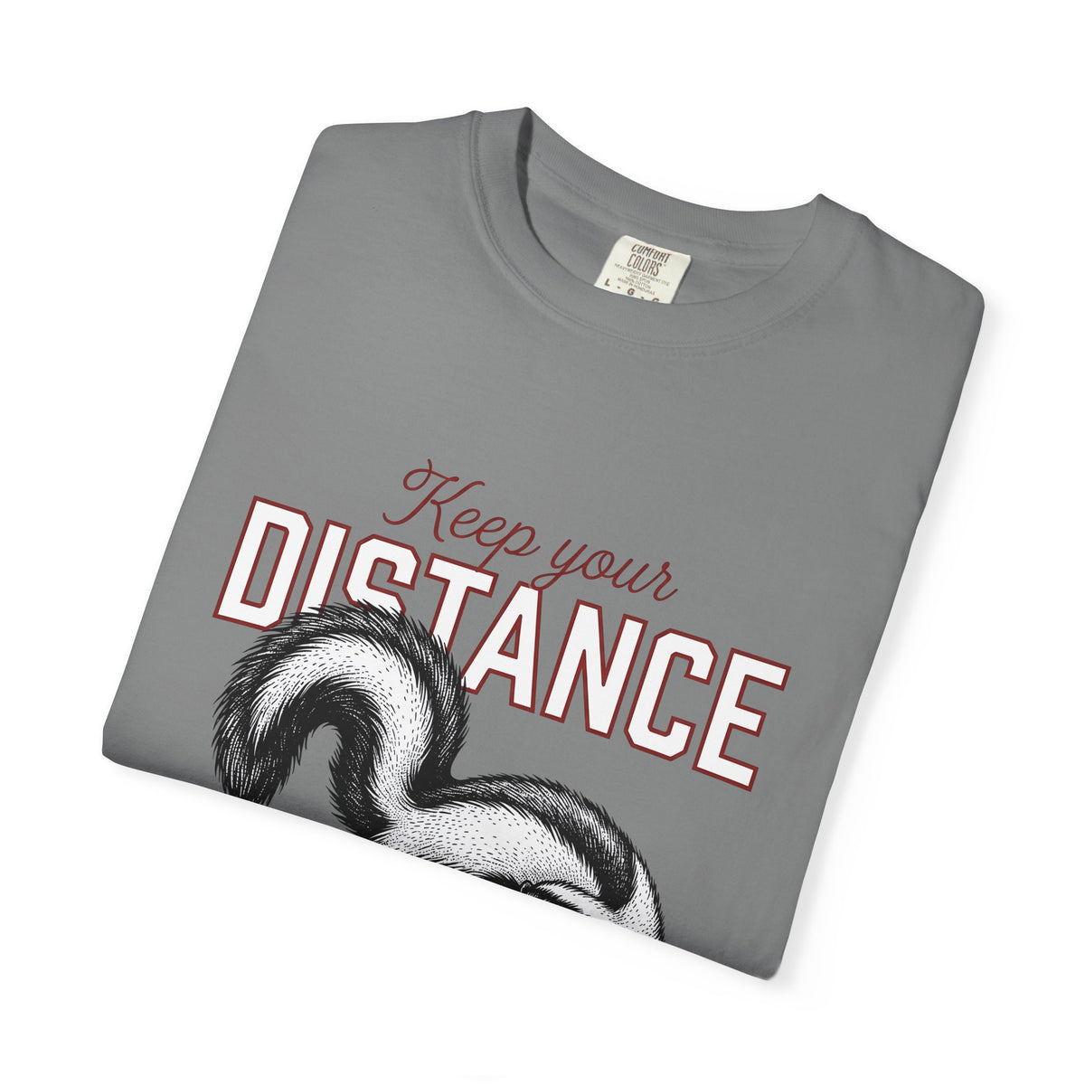 Skunk Illustration T-Shirt Animal Joke Gift Women Sketch T-Shirt Stink T-Shirt Animal Fan Drawing Graphic Retro Bushy Tail T-Shirt