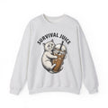 Feline Cappuccino Cup Sweatshirt Cat Cafe Gift Women Rustic Sweatshirt Cat Sweatshirt Sweatshirt Cat Fan Faux Sweatshirt Coffee Shop Graphic Doodle Chilled Drink