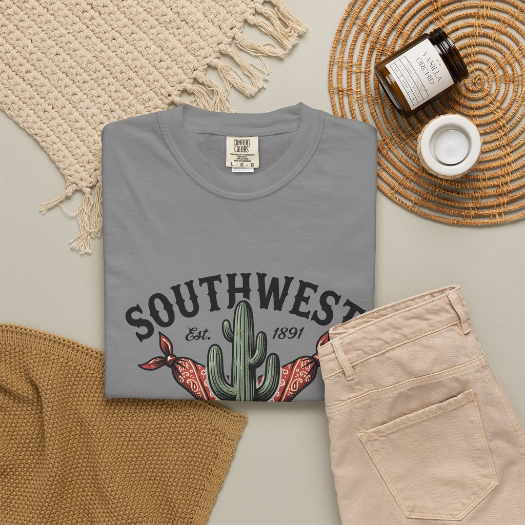 Prickly Pear Drawing T-Shirt Cowgirl Livestock Gift Women Vintage Western T-Shirt Cactus T-Shirt Cowboy Fan Retro T-Shirt Ranch Graphic