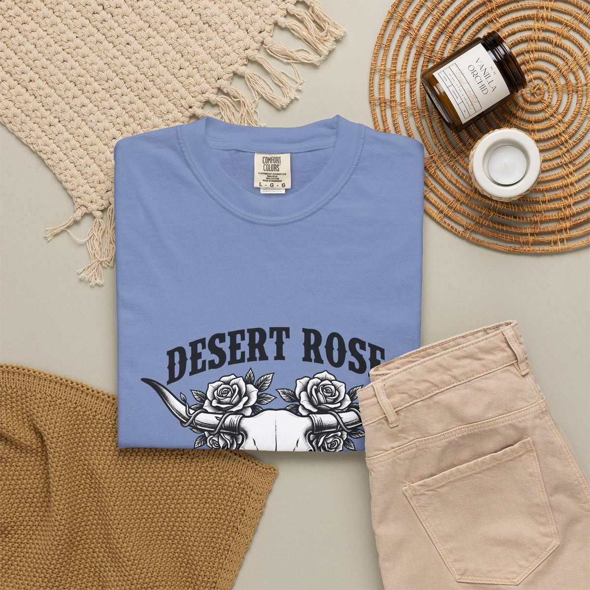 Longhorn Skull Bloom T-Shirt Cowgirl Gypsy Gift Women Ranch T-Shirt Skull T-Shirt Cowboy Fan Western T-Shirt Bohemian Graphic Old School Prickly