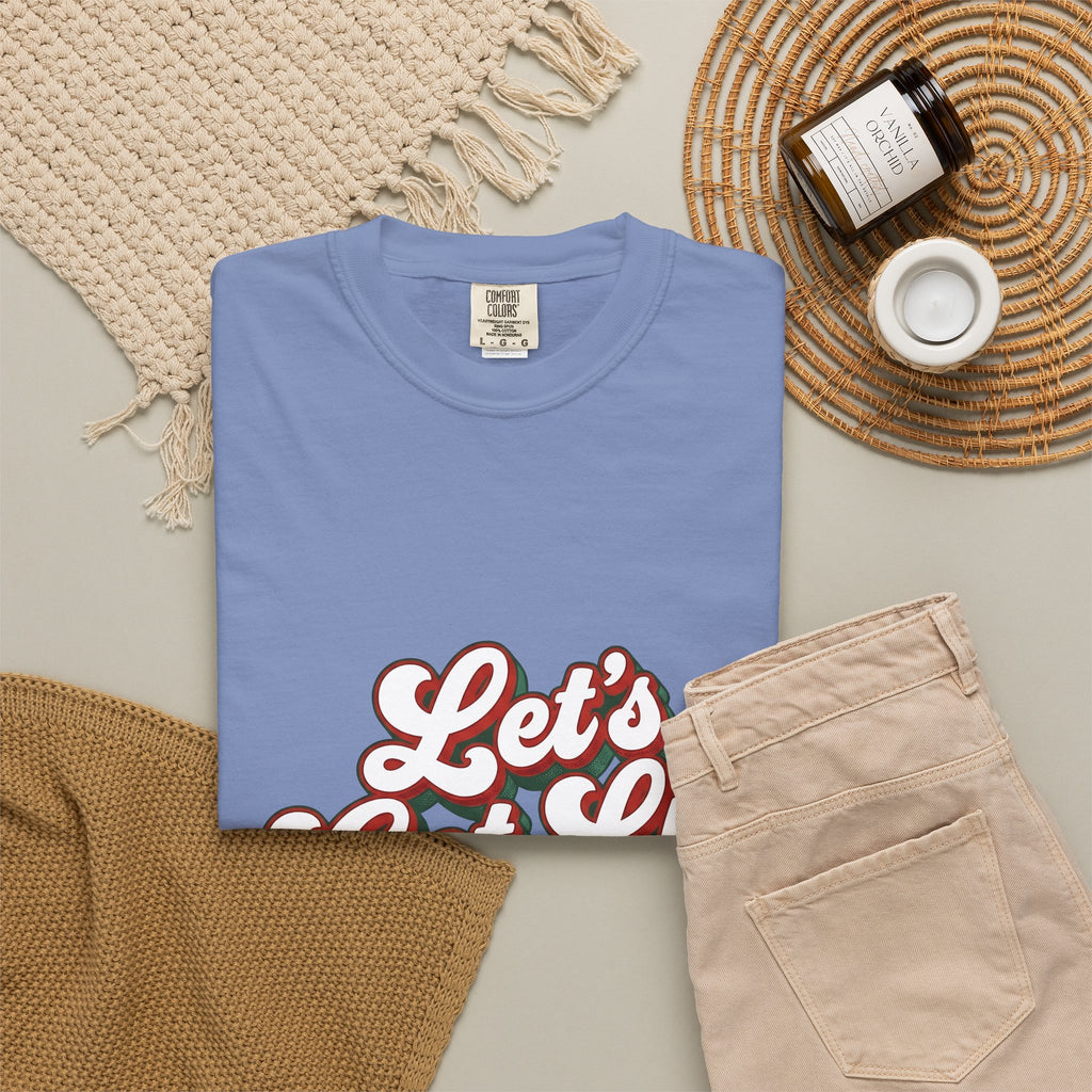 Festive Message T-Shirt Christmas Fun Gift Women Joyful T-Shirt Holiday Greeting T-Shirt Christmas Fan Cheerful T-Shirt Amusement Graphic Classic