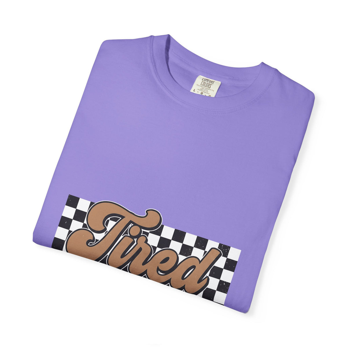 Cursive Font T-Shirt Mom Comedy Gift Women Nostalgic T-Shirt Script T-Shirt Mother Fan Vintage T-Shirt Humor Graphic Old-Fashioned Check Pattern