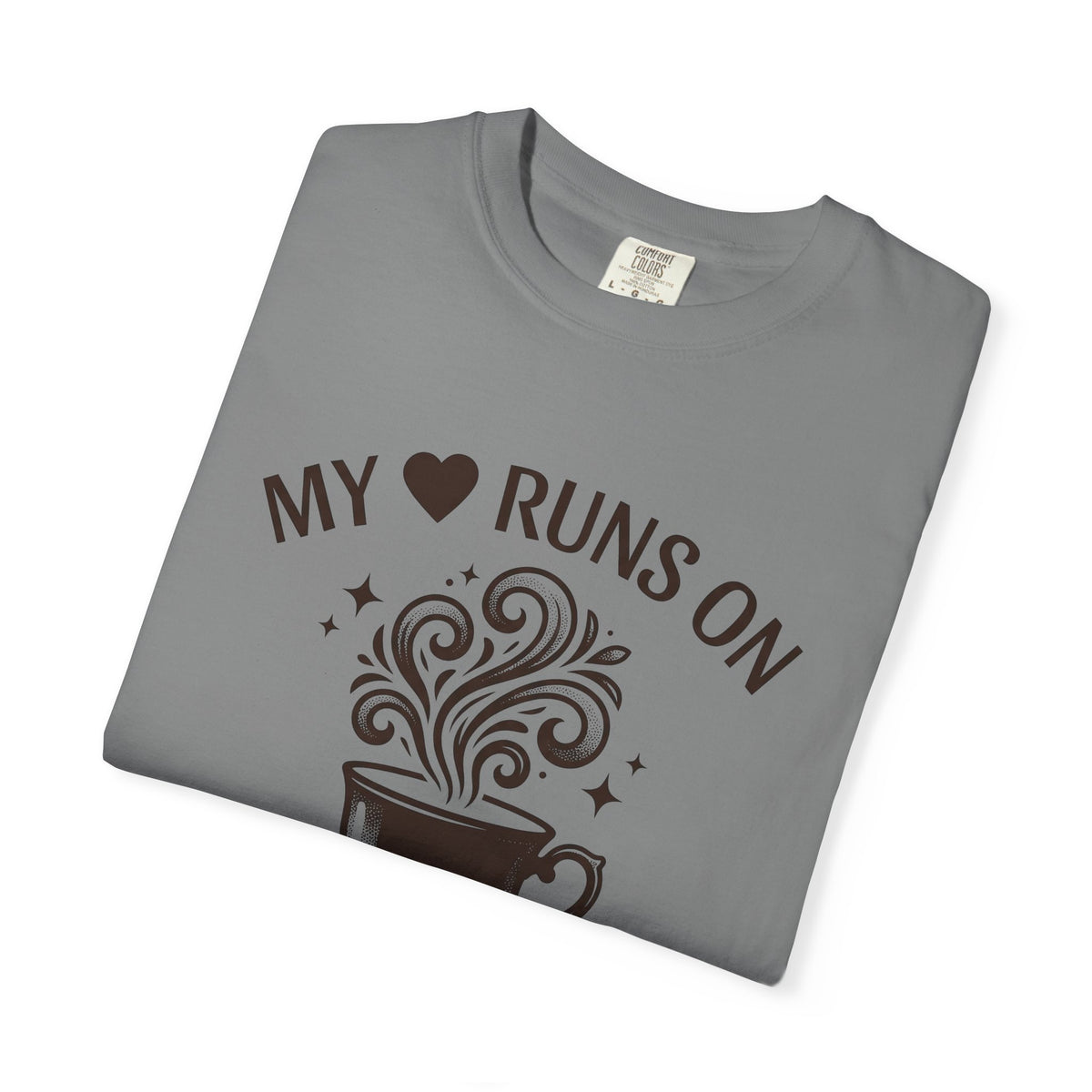 Coffee Cup T-Shirt Mom Latte Gift Women Hand Drawn T-Shirt T-Shirt T-Shirt Mother Fan Coffee T-Shirt T-Shirt Cappuccino Graphic Clean Curls T-Shirt