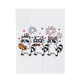 Raccoon Pack Blanket 4th Of July Fauna Gift Women Hand Drawn Blanket Trash Panda Blanket Independence Day Fan Illustrated Blanket Wildlife Graphic