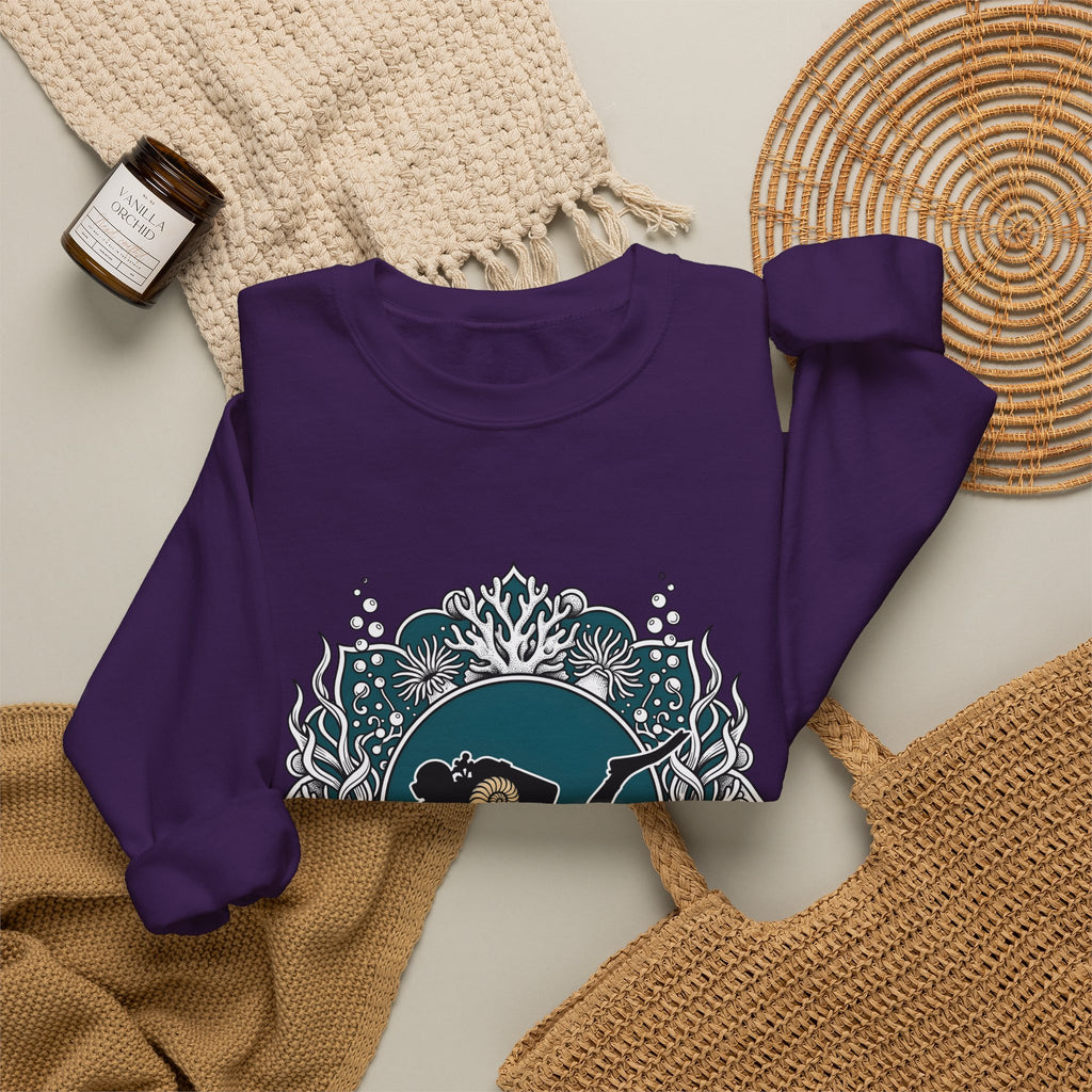 Scuba Diver Sweatshirt Sports Sea Gift Women Bohemian Sweatshirt Snorkeler Sweatshirt Athlete Fan Ocean Graphic Sweatshirt Retro Reef Sweatshirt