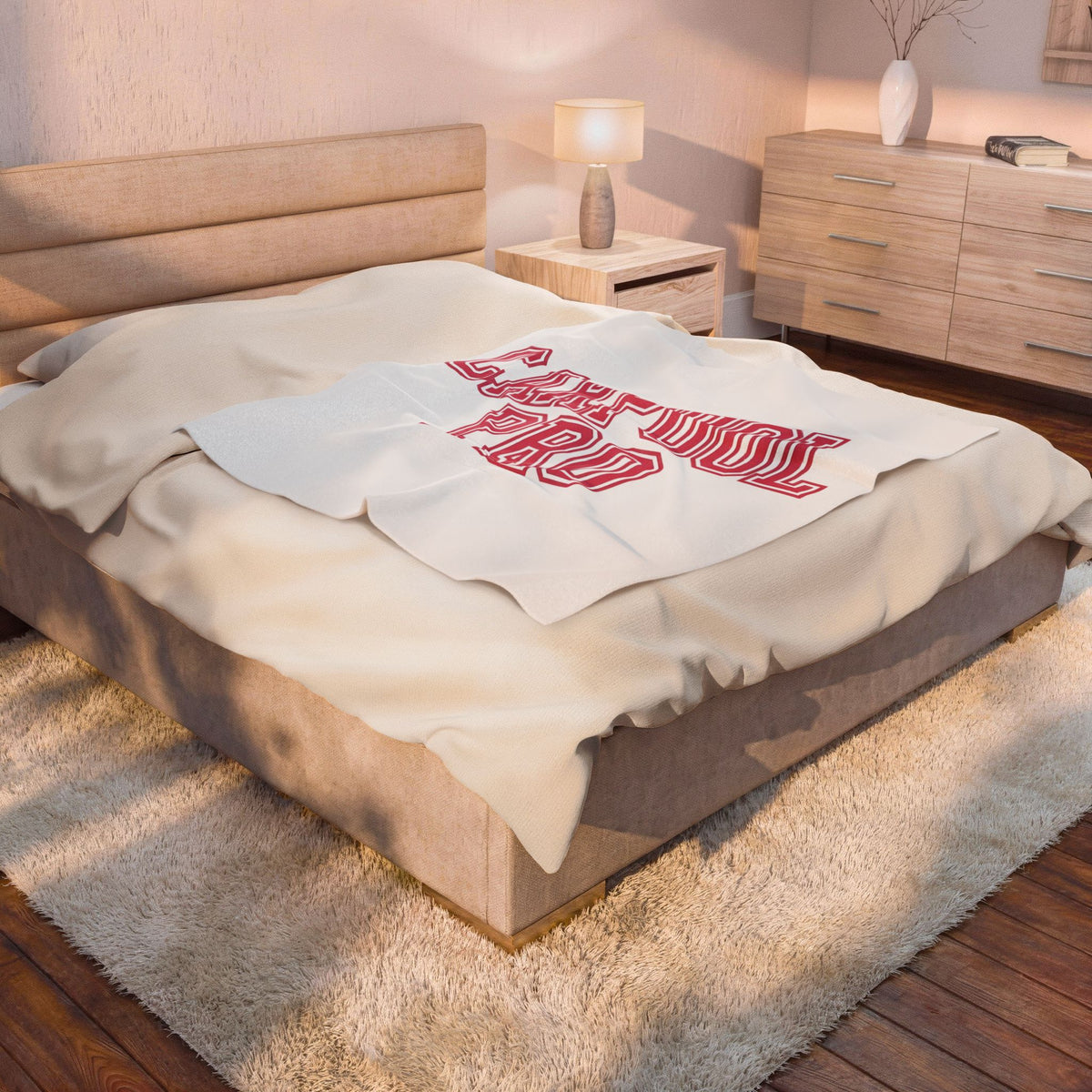 Varsity Text Moms Parenting Gift Bold Lettering Motherhood Fan Typography Parenting Retro School Blanket