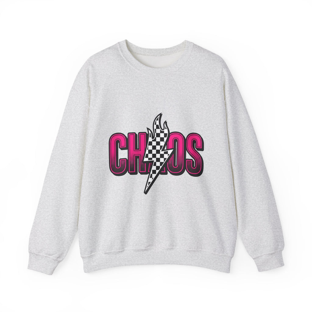 Thunderbolt Sweatshirt Mom Fun Gift Women Heavy Sweatshirt Lightning Sweatshirt Mother Fan Brutal Sweatshirt Humorous Graphic Old School Tartan Sweatshirt