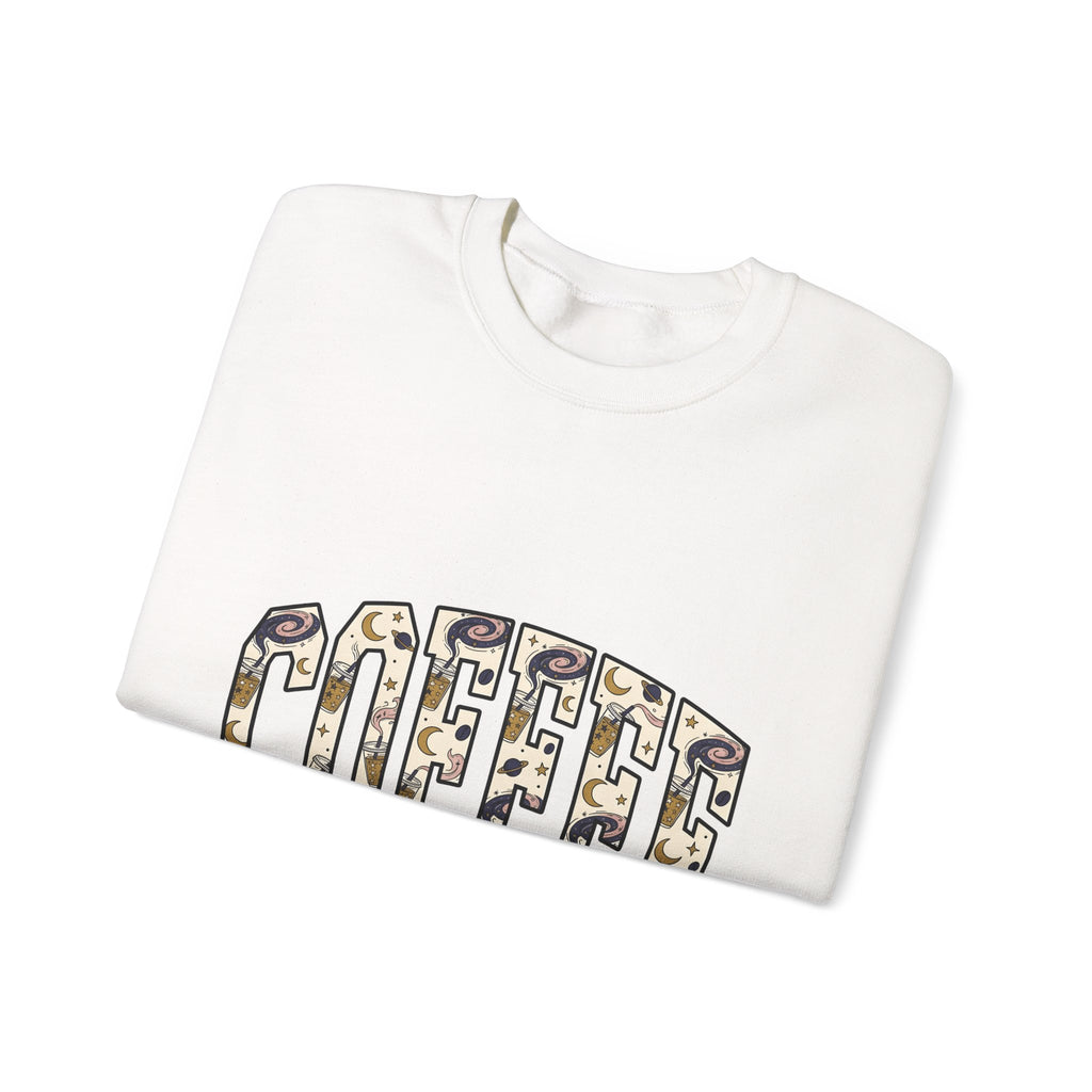 Coffee Sweatshirt Design Sweatshirt Coffee Astrology Gift Women Cartoon Sweatshirt Sweatshirt Sweatshirt Coffee Fan Toon Sweatshirt Zodiac Graphic Vintage Sparkles Sweatshirt