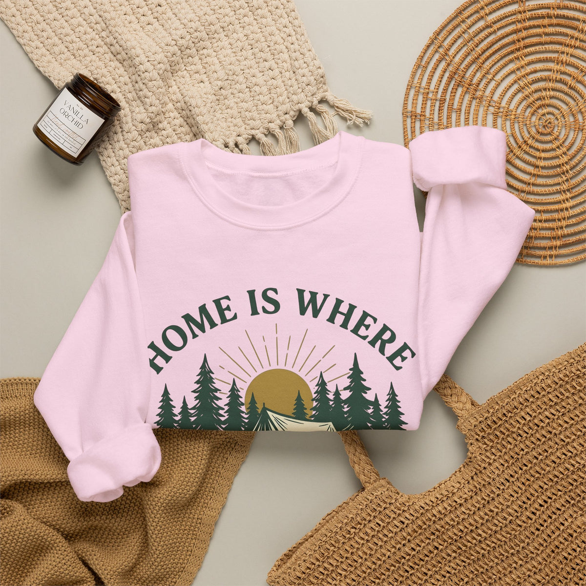 Outdoor Tent Sweatshirt Camping Adventure Gift Women Farmhouse Sweatshirt Canopy Sweatshirt Camper Enthusiast Rustic Sweatshirt Exploration Graphic Old School