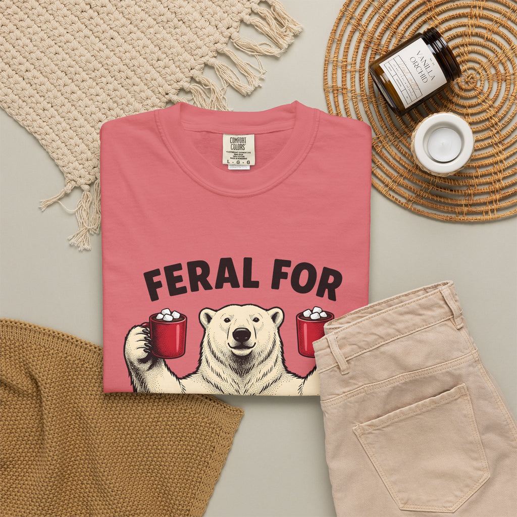 White Bear Holiday Frost Gift Rustic Polar Bear Christmas Fan Winter Cartoon Tea Mug T-Shirt