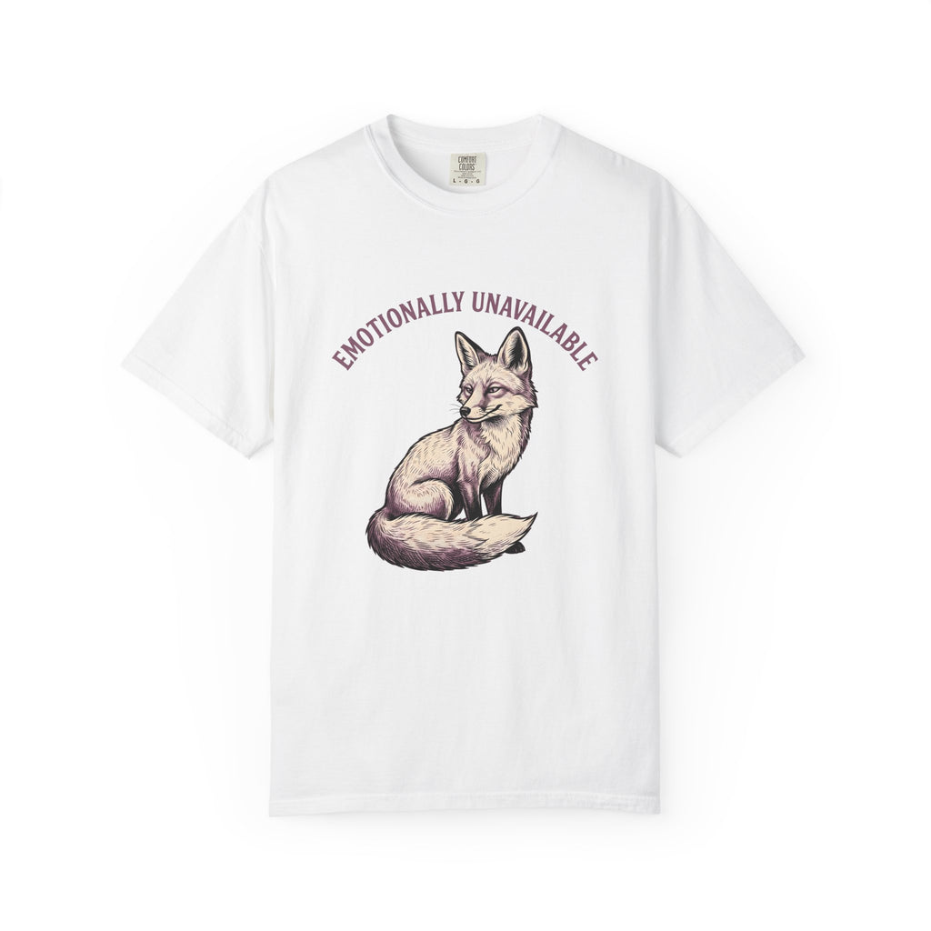 Fox Funny Animal Gift Hand Drawn Fox Humor Fan Illustrated Wildlife Vintage Arched Text T-Shirt