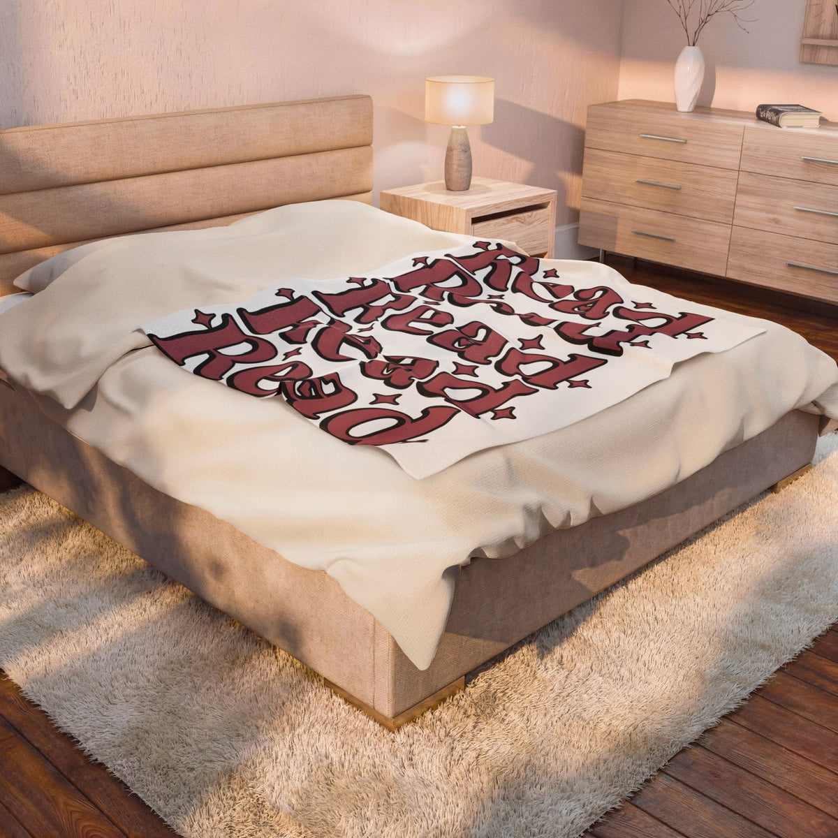 Stacked Lettering Blanket Book Instructor Gift Women Block Letters Blanket Typography Blanket Bibliophile Enthusiast Typography Blanket Teacher