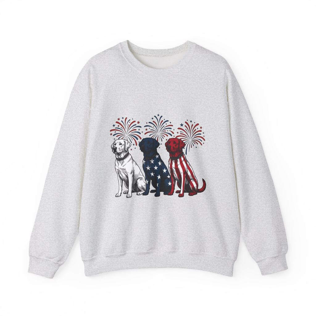 American Dogs Sweatshirt America/4th Of July Pet Gift Women Sketch Sweatshirt Canine Sweatshirt Patriot Fan Hand Drawn Sweatshirt Animal Graphic Retro