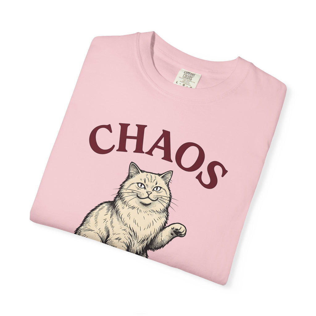 Fluffy Cat Cat Humor Gift Hand Drawn Kitten Cat Fan Feline Funny Vintage Coffee T-Shirt