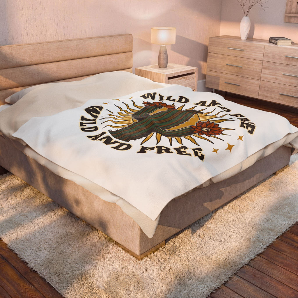 Prickly Pear Blanket Cowgirl Ranch Gift Women Southwestern Blanket Cactus Blanket Rodeo Fan Western Blanket Farm Graphic Sketch Bloom Blanket