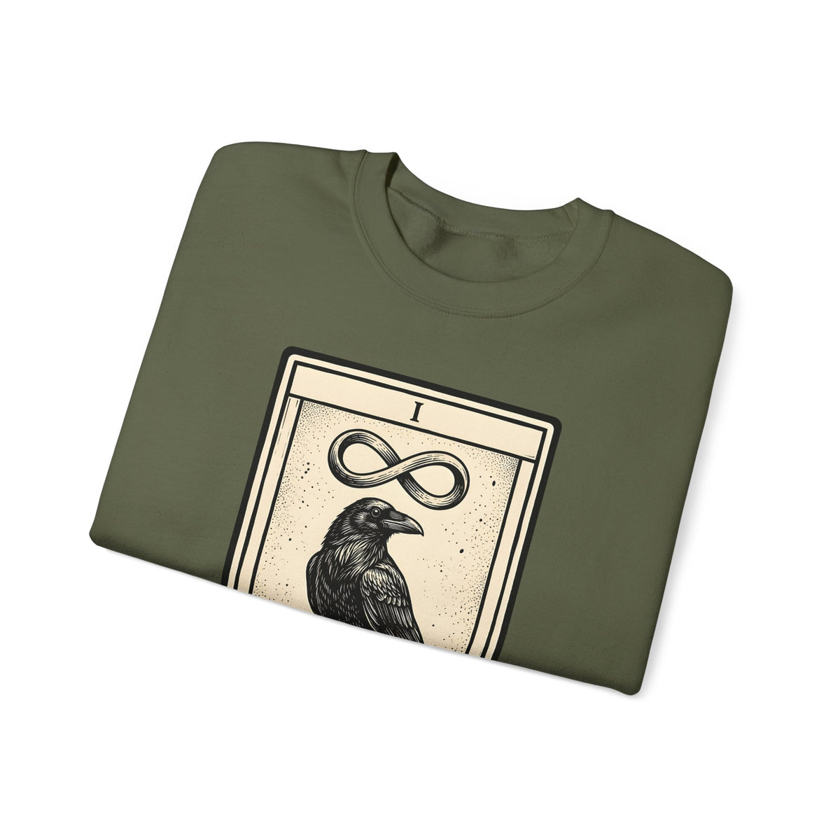 Raven Tarot Deck Sweatshirt Boho Chic Occult Gift Women Old School Sweatshirt Tarot Card Sweatshirt Bohemian Fan Vintage Sweatshirt Mystical Graphic Enchanted