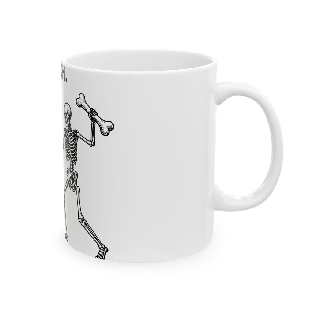 Canine Skeleton Mug Dog Fall Holiday Gift Women Old School Mug Dog Skeleton Mug Dog Fan Retro Mug Autumn Graphic Line Art Skeletal