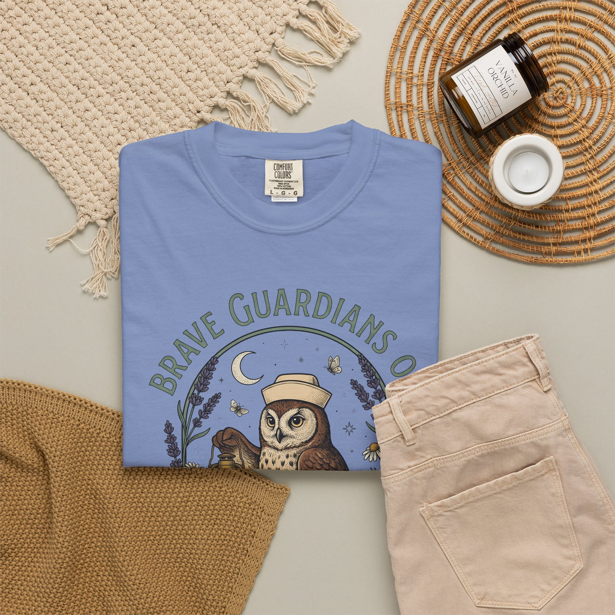 Nursing Owl T-Shirt Nurses Gratitude Gift Women Retro T-Shirt Owl T-Shirt Nurse Enthusiast Vintage T-Shirt Appreciation Graphic Sketch Torch T-Shirt
