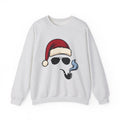 Santa Hat Sunglasses Christmas Humor Gift Cartoon Cool Shades Xmas Fan Funny Retro Smoking Sweatshirt