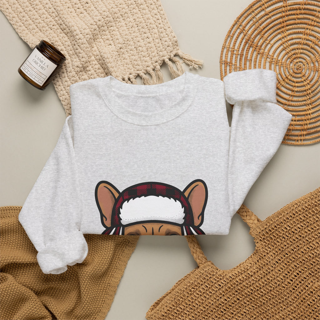 French Bulldog Sweatshirt Dog Dogs Gift Women Line Art Sweatshirt Bulldog Sweatshirt Dog Fan Puppy Graphic Illustration Drawing Sketch Winter Hat Sweatshirt