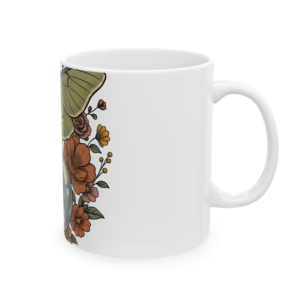 Luna Butterfly Mug Halloween Occult Gift Women Leaf Mug Butterfly Mug Horror Fan Spirit Mug Mystic Graphic Classic Magic Orb Mug