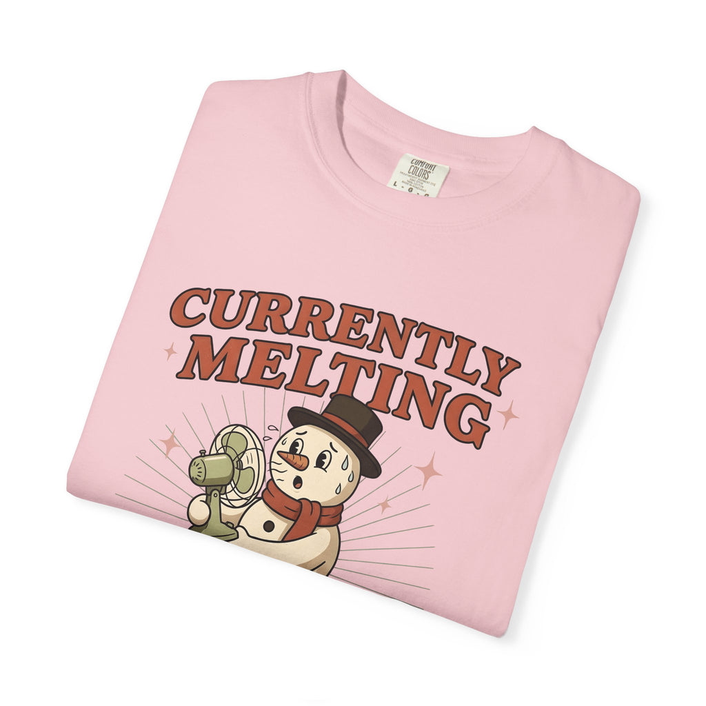 Snowman Fan T-Shirt Christmas Humor Gift Women Cartoon T-Shirt Frosty T-Shirt Xmas Fan Toon T-Shirt Funny Graphic Vintage Hat T-Shirt