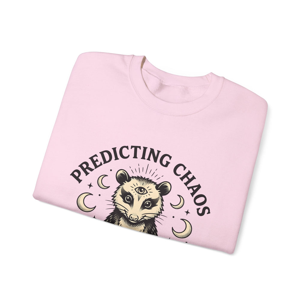 Peaceful Possum Sweatshirt Possum Fauna Gift Women Mystical Sweatshirt Opossum Sweatshirt Possum Enthusiast Magical Sweatshirt Wildlife Graphic Old School Moon