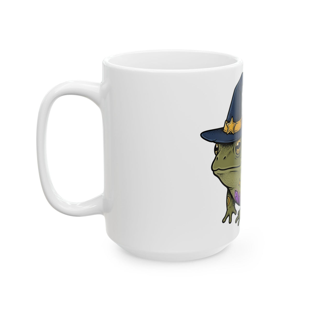 Enchanted Frog Mug Halloween Magic Gift Women Line Art Mug Toad Mug Horror Fan Illustration Graphic Mug Classic Jewels Mug
