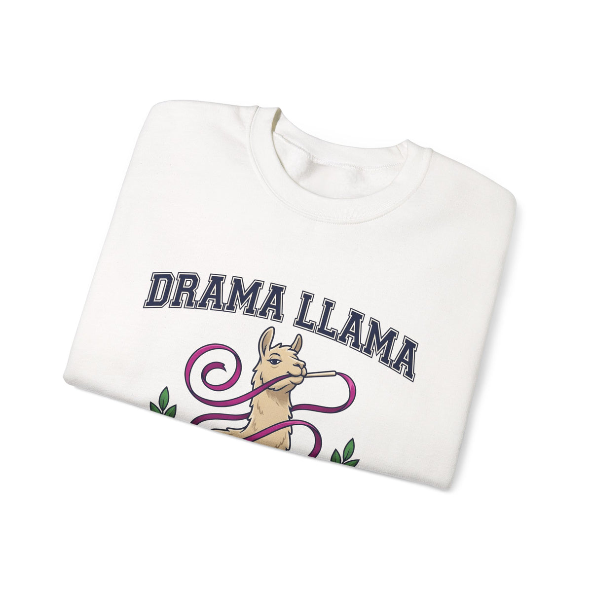 Alpaca Ribbon Gymnastics Sweatshirt Gymnastics Wildlife Gift Women Animated Sweatshirt Gymnast Sweatshirt Gymnastics Enthusiast Cartoon Sweatshirt Animal