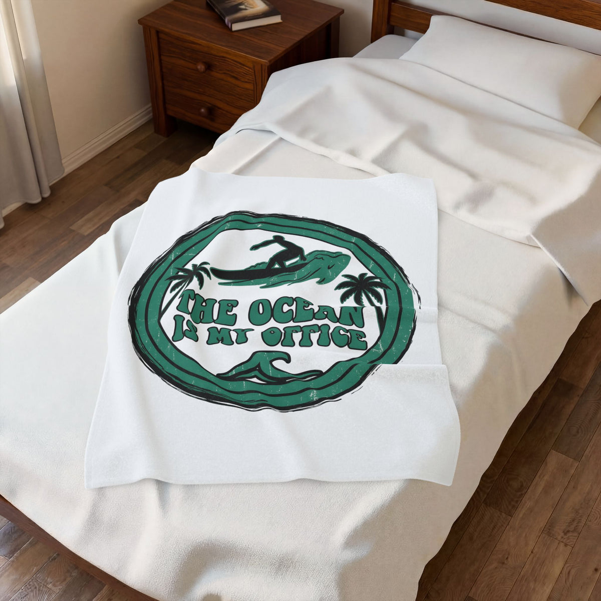 Surfing Surfing Seaside Gift Hand Drawn Surf Surfer Fan Surfing Coastal Blanket