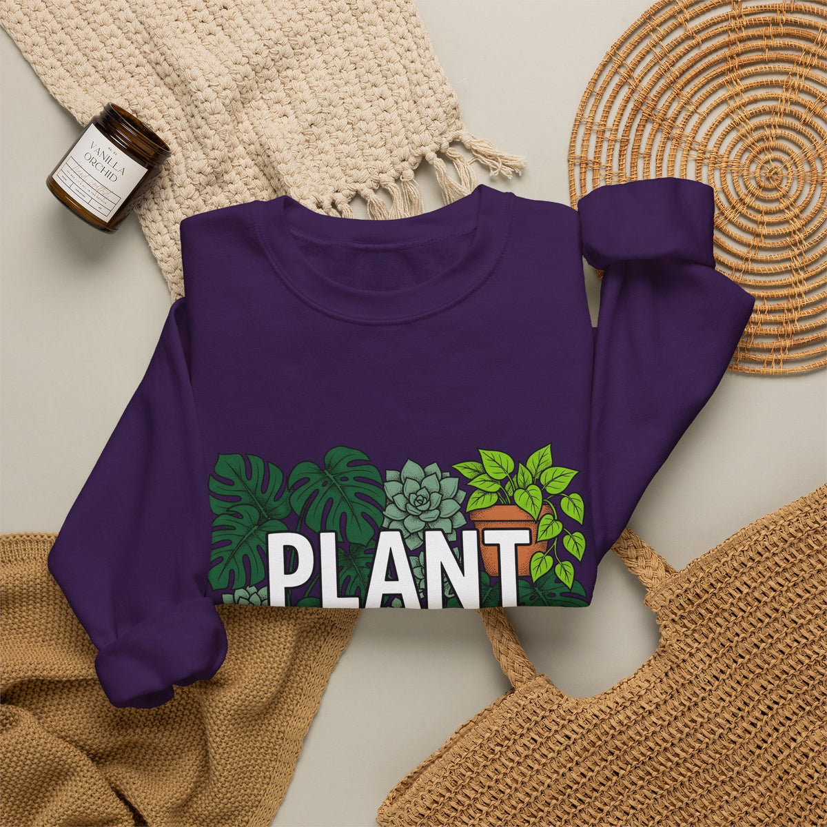 Indoor Plants Sweatshirt Plant Mom Garden Gift Women Modern Sweatshirt Houseplants Sweatshirt Plant Lady Enthusiast Contemporary Sweatshirt Gardening Graphic