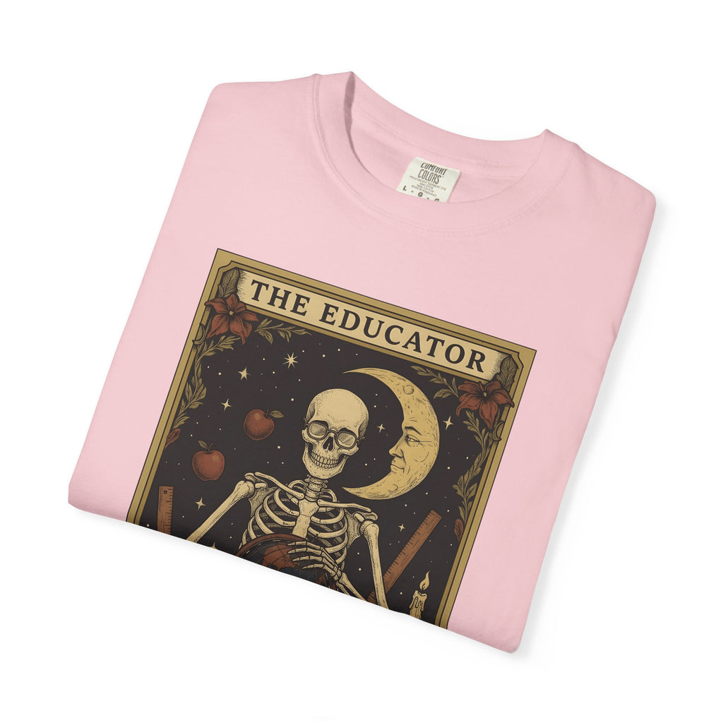 Skull Instructor T-Shirt Teacher Dark Gift Women Retro T-Shirt Skeleton T-Shirt Educator Enthusiast Vintage T-Shirt Gothic