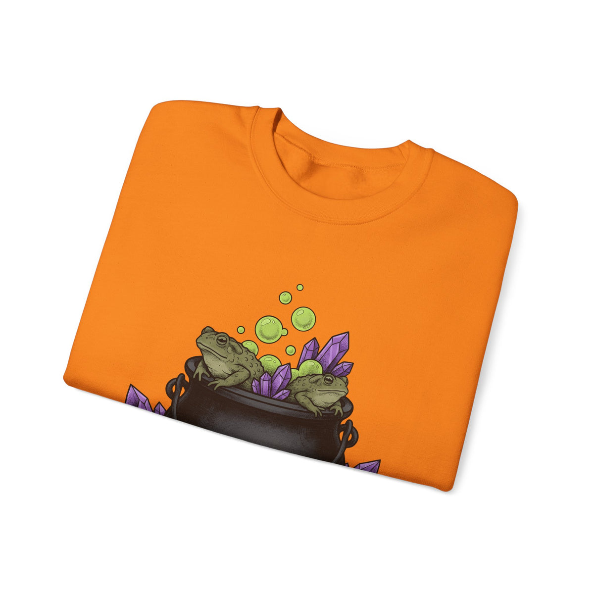 Cauldron Frogs Sweatshirt Halloween Witchcraft Gift Women Gothic Sweatshirt Toad Sweatshirt Horror Fan Dark Sweatshirt Occult Graphic