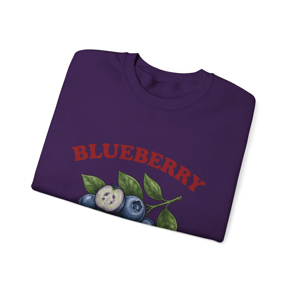 Blueberry Sprig Sweatshirt Fruit Cooking Gift Women Sketch Sweatshirt Blueberries Sweatshirt Fruit Fan Drawing Design Line Art Greenery Sweatshirt