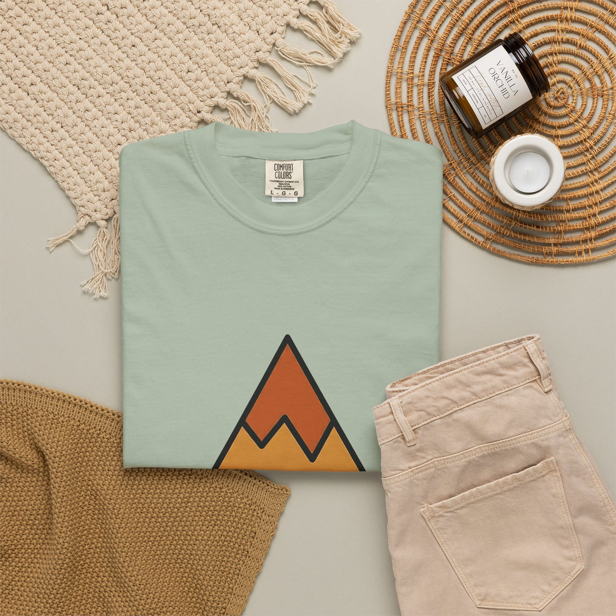 Mountain Nature Outdoors Gift Minimalist Peak Wilderness Enthusiast Simple Adventure T-Shirt
