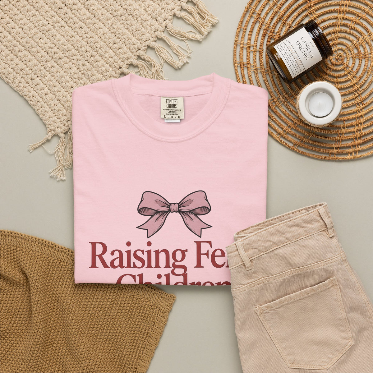 Pink Ribbons T-Shirt Moms Jokes Gift Women Fun T-Shirt Bows T-Shirt Motherhood Fan Cute T-Shirt Pun Graphic Retro Bow T-Shirt