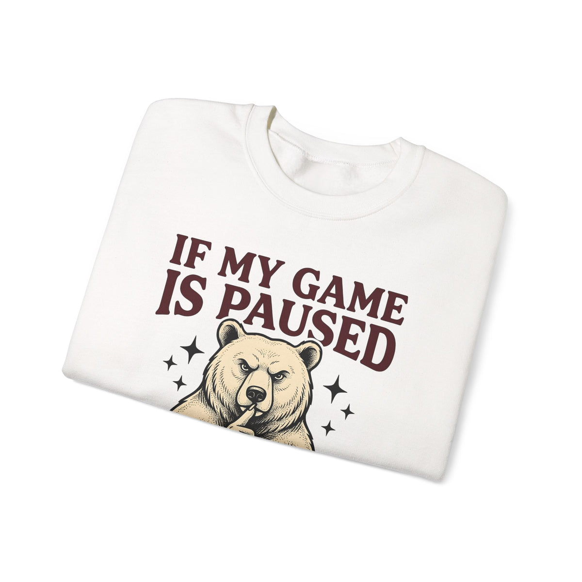 Gamer Bear Gaming Creature Gift Cartoon Teddy Gamer Fan Comic Creature Old School Controller Sweatshirt