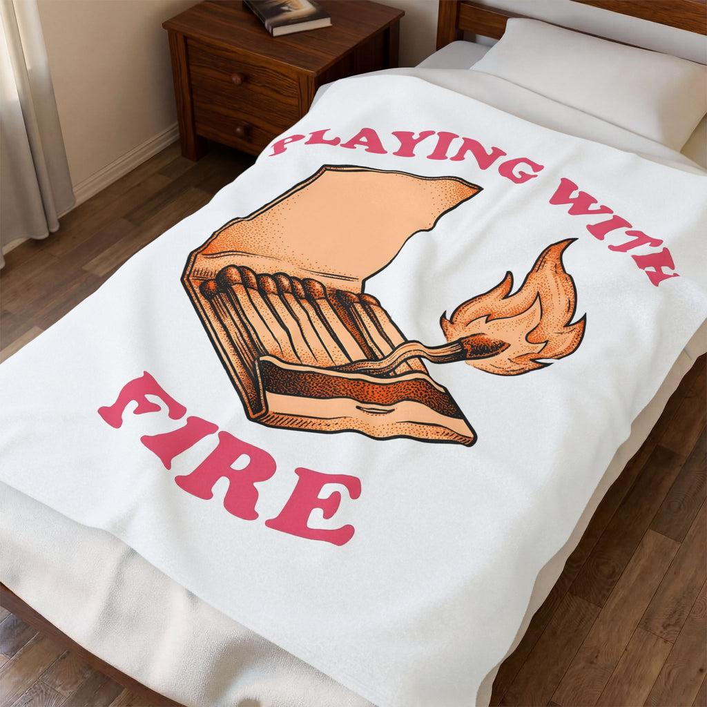 Matchbox Blaze Blanket Cowgirl Country Gift Women Distressed Blanket Lighter Blanket Rodeo Fan Vintage Blanket Rural Graphic Sketch Spark Blanket
