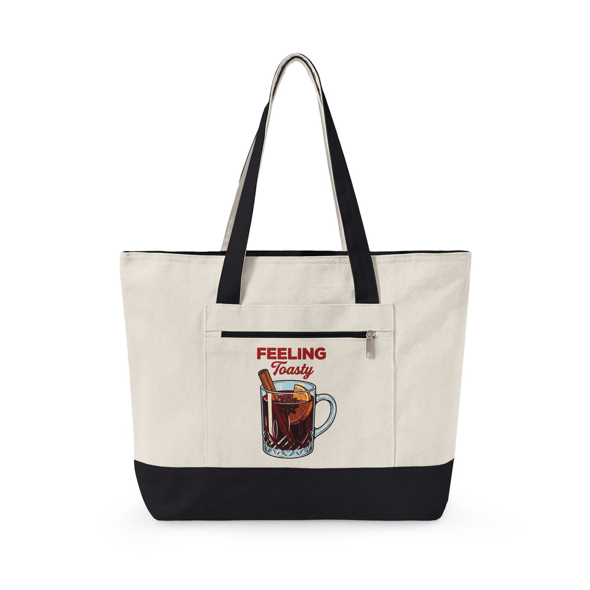 Mulled Wine Mug Holiday Christmas Gift Vintage Mulled Wine Winter Fan Holiday Xmas Hand Tote Bag