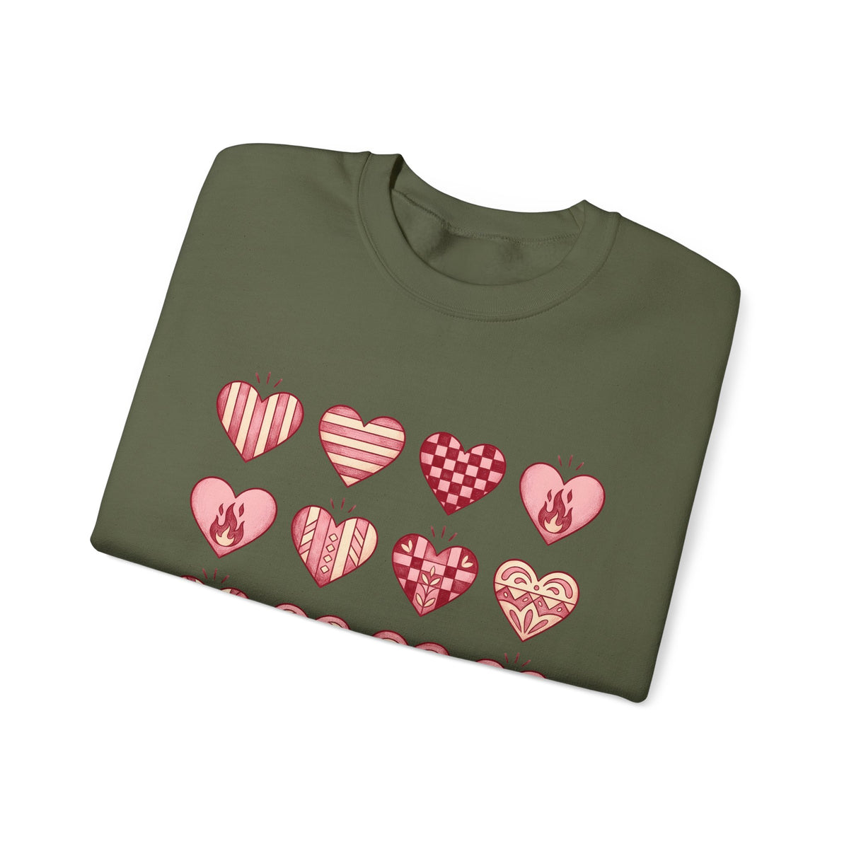 Love Heart Sweatshirt Boho Chic Romance Gift Women Tribal Sweatshirt Heart Sweatshirt Bohemian Enthusiast Tribal Sweatshirt Valentine Graphic Old School Bloom