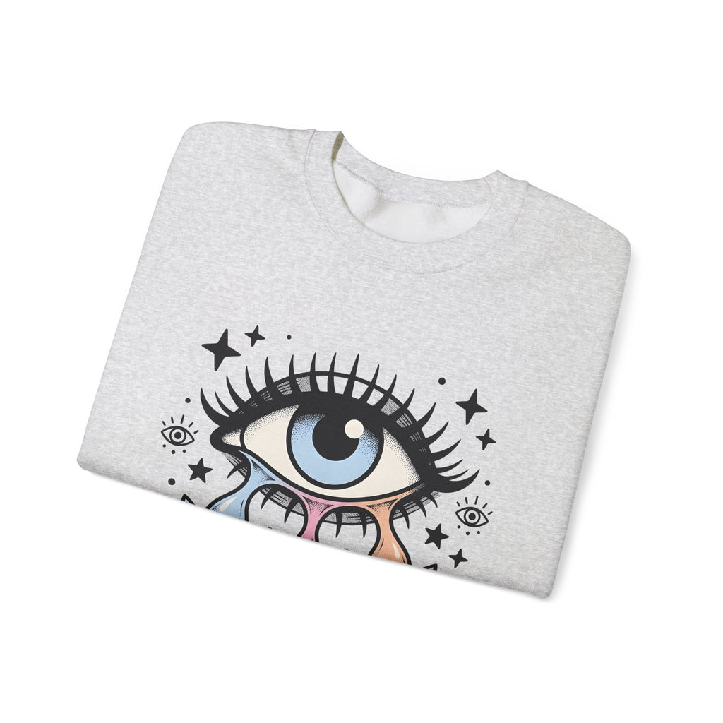 Magical Eye Sweatshirt Boho Chic Meditation Gift Women Tribal Sweatshirt Third Eye Sweatshirt Bohemian Enthusiast Primitive Sweatshirt Mindfulness Graphic