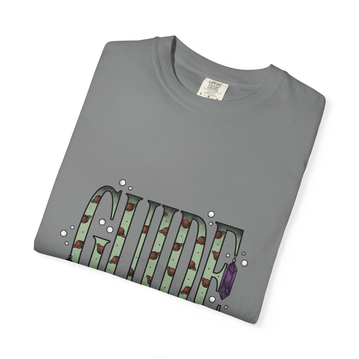 Solar System Print Words T-Shirt Teacher Meditation Gift Women Fun T-Shirt Galaxy T-Shirt Educator Enthusiast Whimsical T-Shirt Mindfulness Graphic