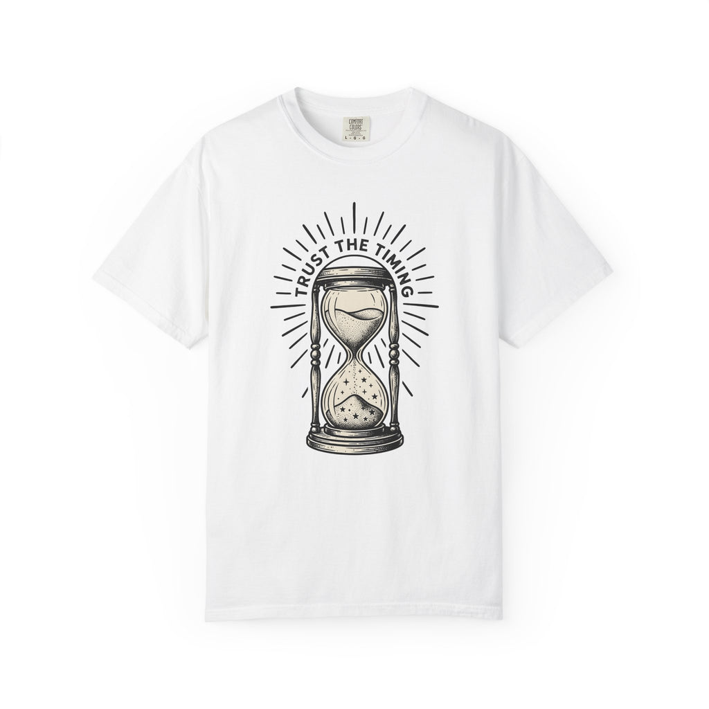 Hourglass T-Shirt Boho Chic Spiritual Gift Women Tattoo T-Shirt Sandtimer T-Shirt Bohemian Enthusiast Ink T-Shirt Mystical Graphic Vintage Stars