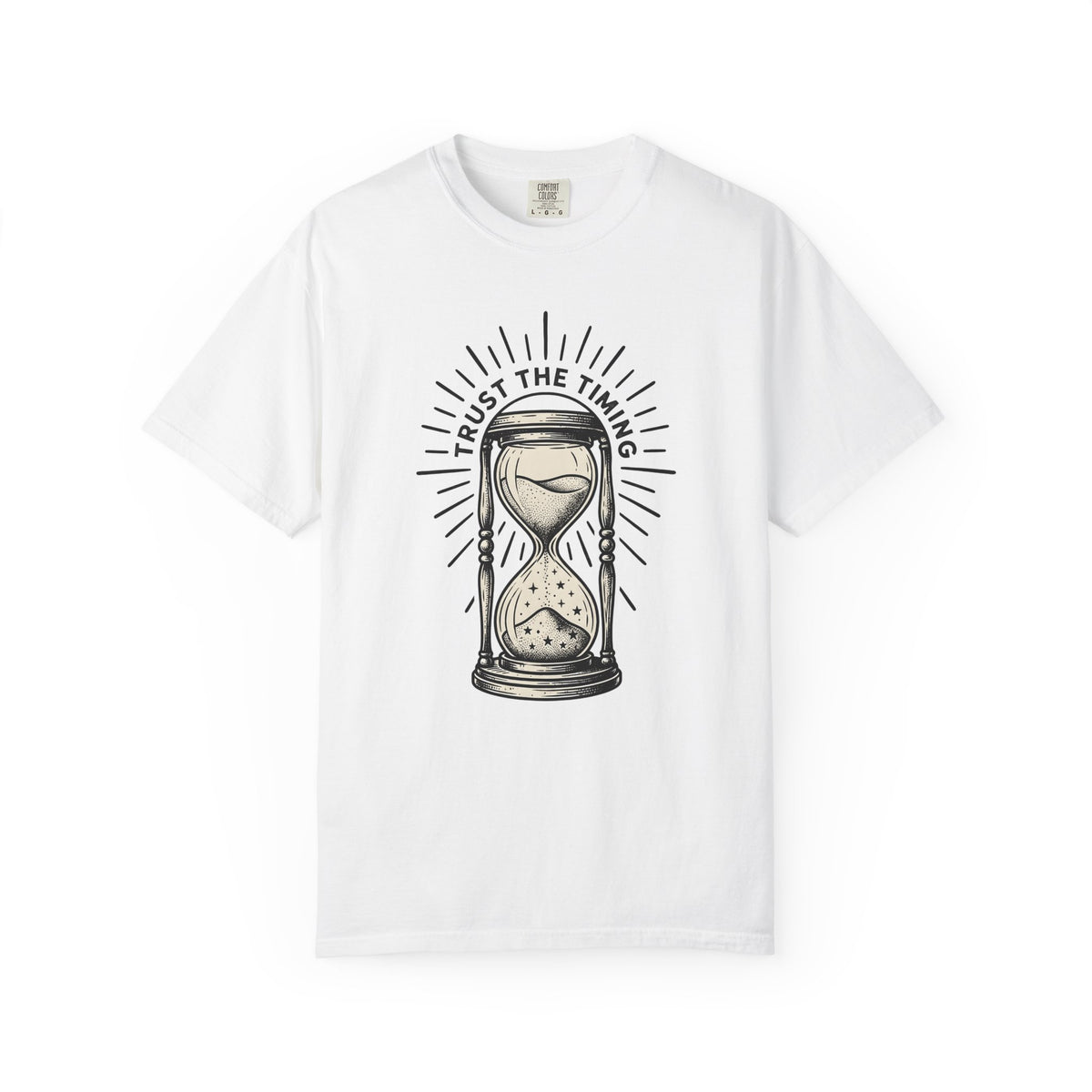 Hourglass T-Shirt Boho Chic Spiritual Gift Women Tattoo T-Shirt Sandtimer T-Shirt Bohemian Enthusiast Ink T-Shirt Mystical Graphic Vintage Stars