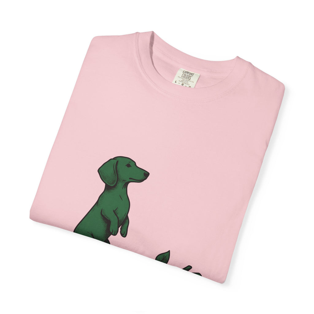 Dachshund Hound T-Shirt Dog Wildlife Gift Women Classic T-Shirt Wiener Dog T-Shirt Dog Fan Vintage T-Shirt Nature Graphic Doodle Tree Twig T-Shirt