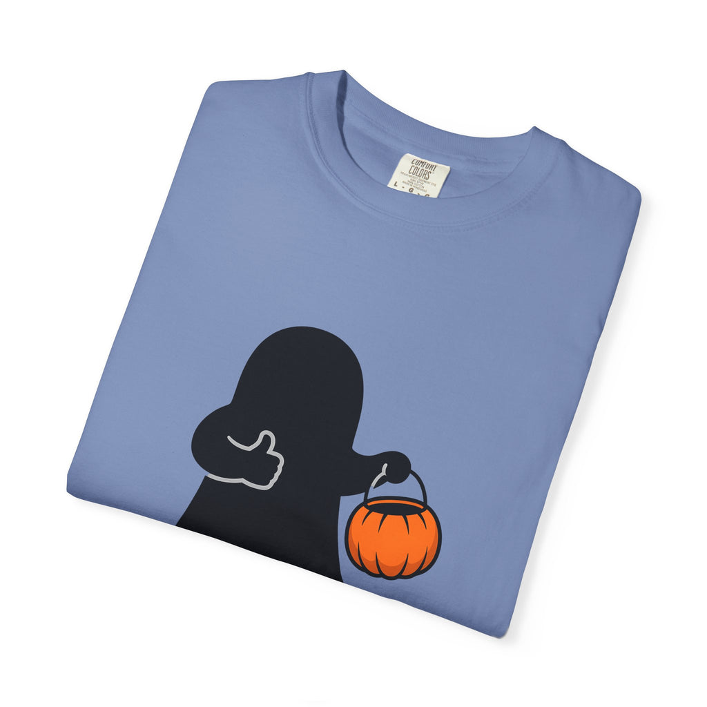 Ghost Halloween Satire Gift Specter Horror Fan Spooky Parody Plain Halloween T-Shirt