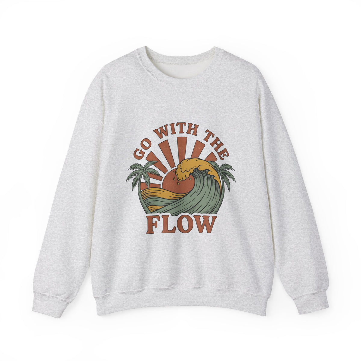 Sea Dusk Sweatshirt Beach Coastal Gift Women Hand Drawn Sweatshirt Sunset Sweatshirt Shore Fan Oceanic Sweatshirt Seaside Graphic Sketch Tropical Trees Sweatshirt