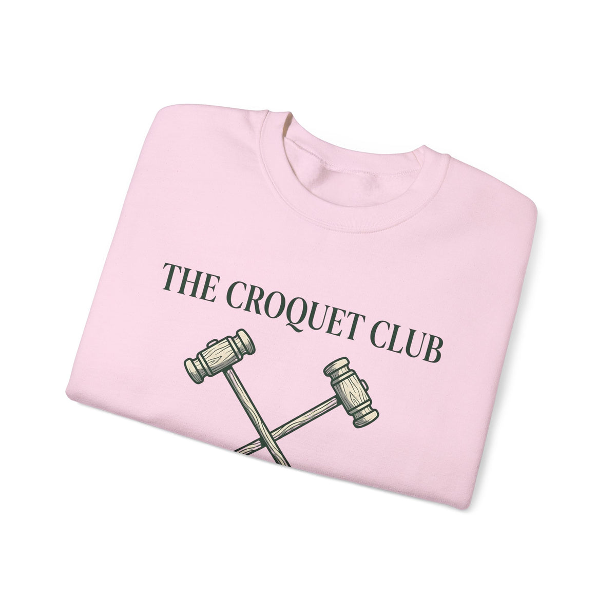 Croquet Mallets Sweatshirt Croquet Club Gift Women Vintage Sweatshirt Mallet Sweatshirt Croquet Fan Vintage Sweatshirt Team Graphic Hand Drawn Club Emblem